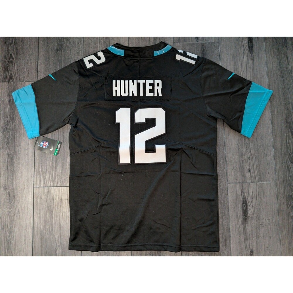 Travis Hunter #12 Jacksonville Jaguars Black Football Game Jersey Men's Large